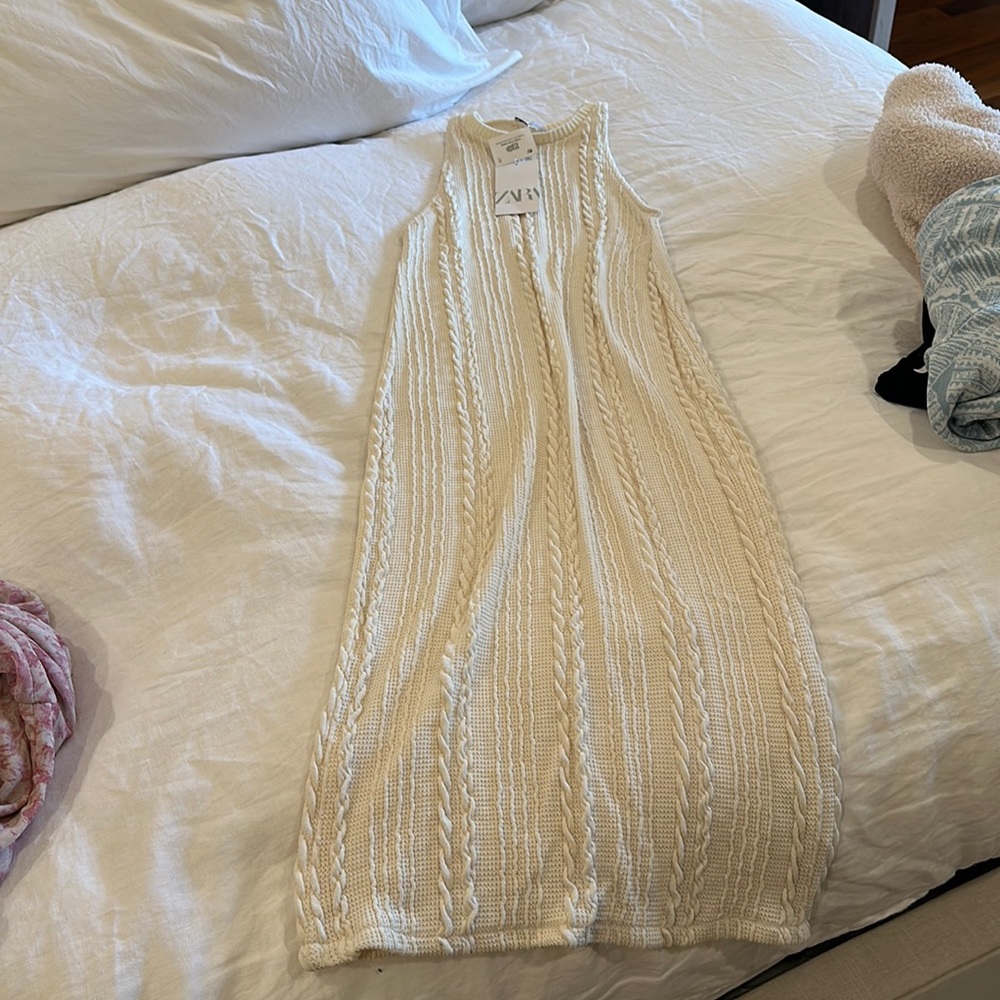 Zara rope knit long dress